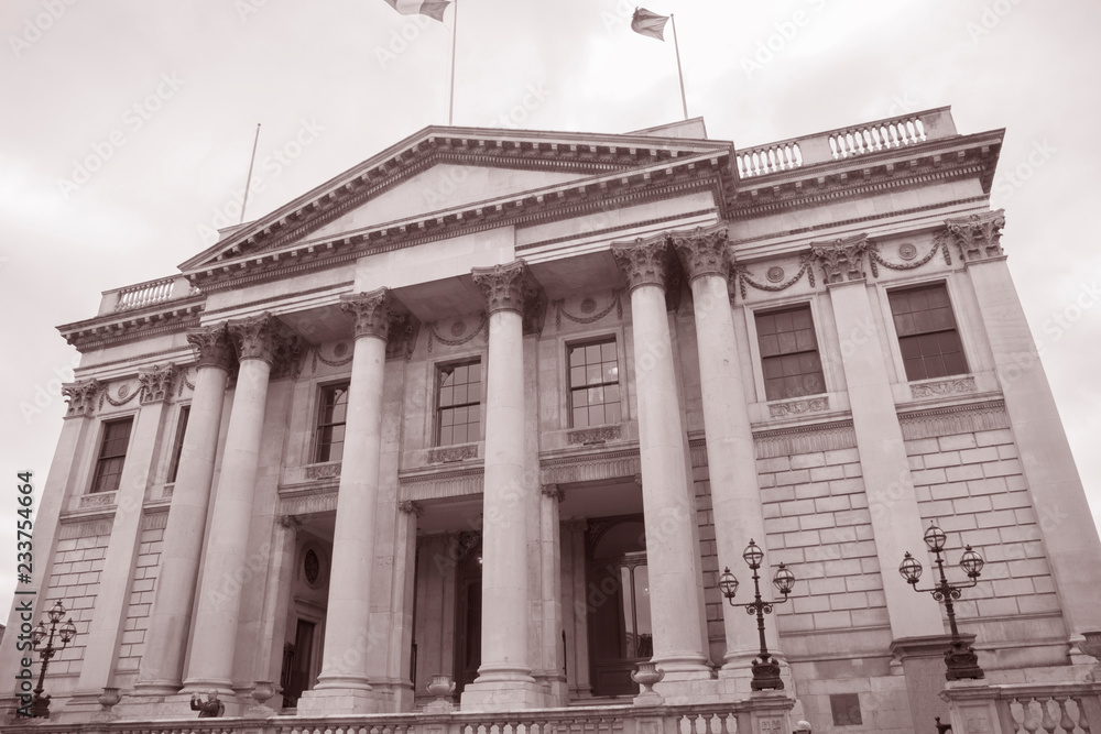 City Hall Facade; Dublin; Ireland