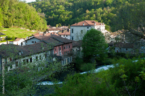 Wallpaper Mural The ancient village of Polcenigo, one of the most beautiful villages in Italy in the Province of Pordenone. Italy Torontodigital.ca