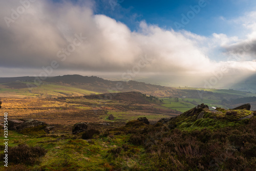 View from The Roaches to Ramshaw Rocks, Staffordshire in the Peak District National Park
