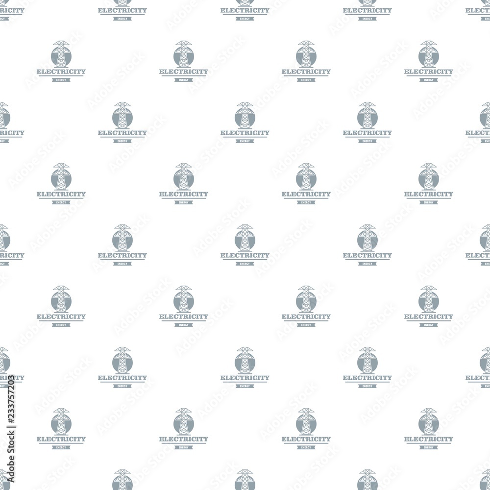 Fototapeta premium Power station pattern vector seamless repeat for any web design
