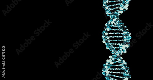 DNA molecule structure. 3D render