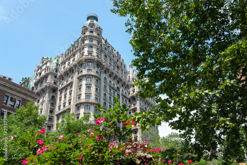 The beautiful Ansonia Hotel in Verdi Square, New York City photo