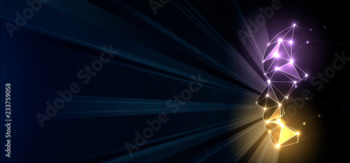 Conceptual technology illustration of artificial intelligence