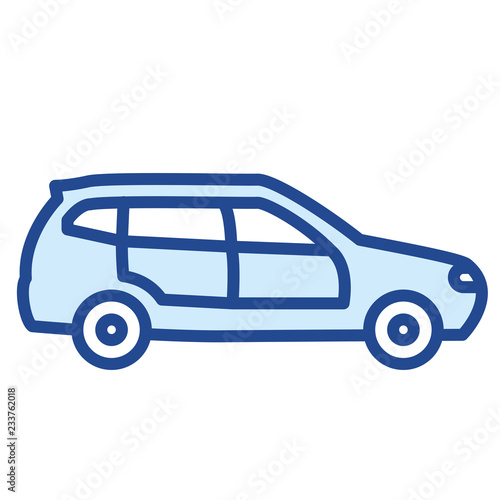 Auto Kombi Vector Icon Illustration