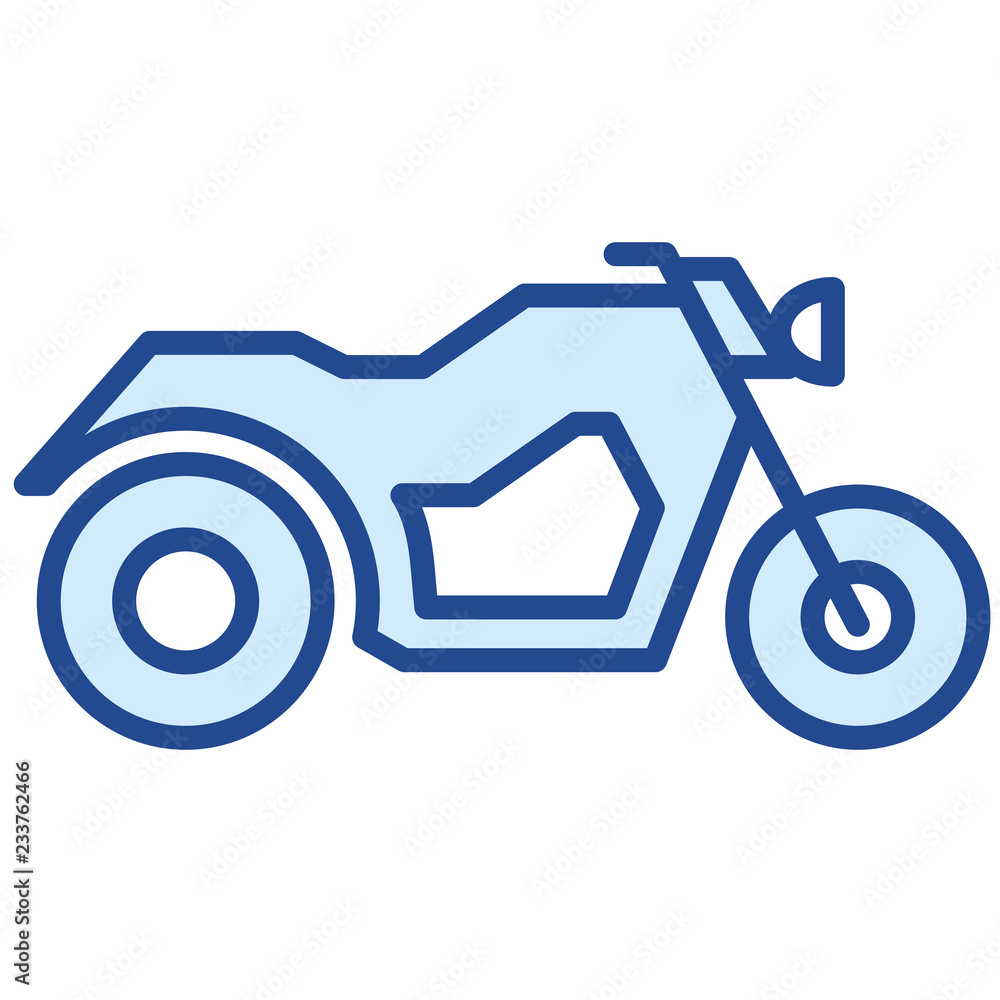 Motorrad, Bike Vector Icon Illustration Motorrad, Bike Vector Icon Illustration