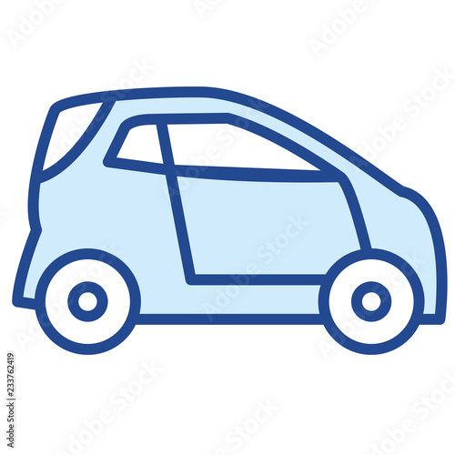 Auto, Kleinwagen Vector Icon Illustration