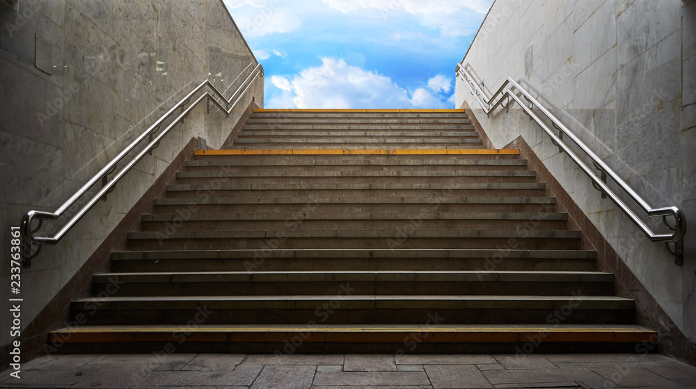 stairs from the subway