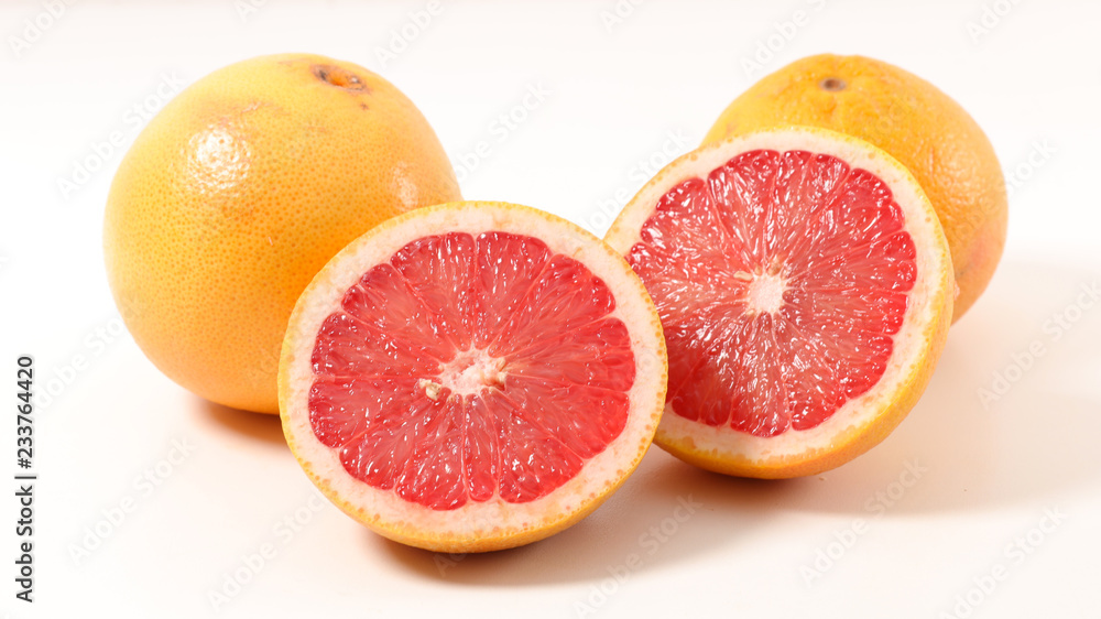 grapefruit isolated on white grapefruit isolated on white