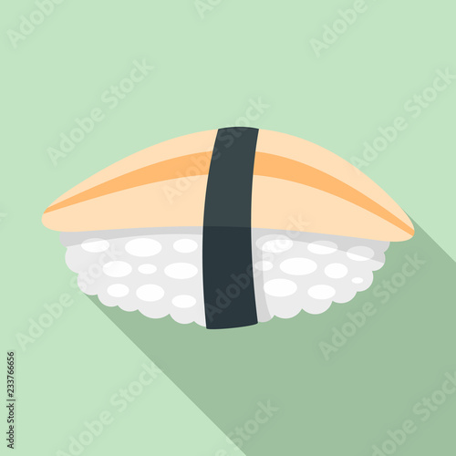 Hotate sushi icon. Flat illustration of hotate sushi vector icon for web design