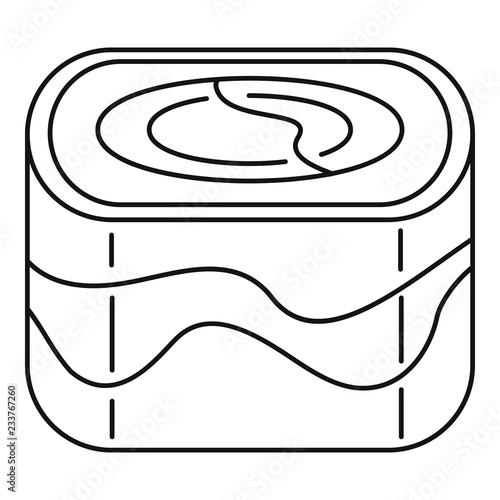 Ebi sushi icon. Outline ebi sushi vector icon for web design isolated on white background
