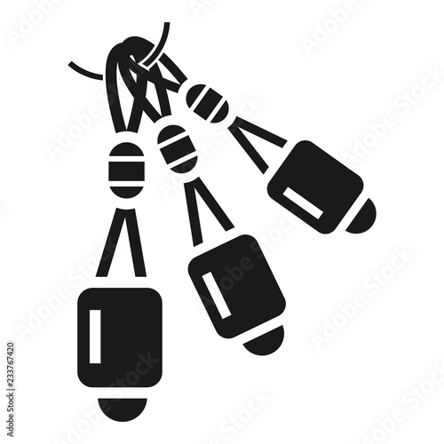 Climbing tool icon. Simple illustration of climbing tool vector icon for web design isolated on white background