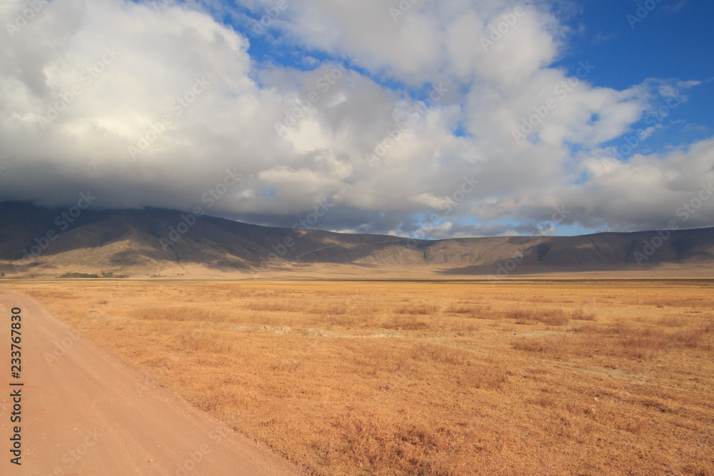 Ngorongoro Crater rim and vast area within