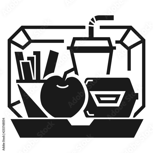 Mix lunchbox icon. Simple illustration of mix lunchbox vector icon for web design isolated on white background