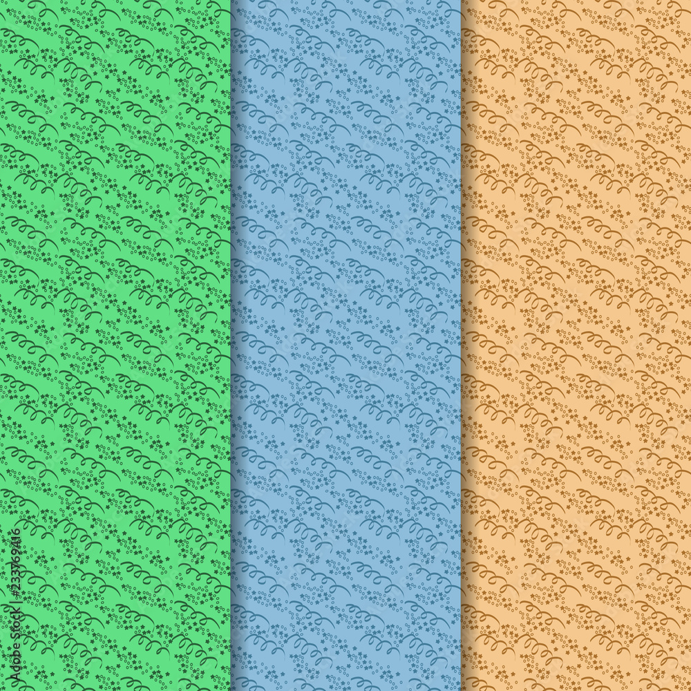 Fototapeta premium confetti seamless pattern for party