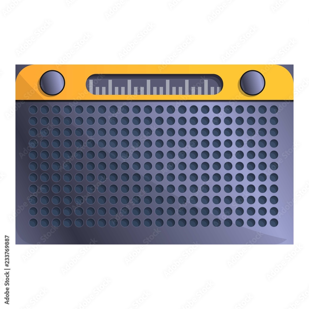 Fm radio icon. Cartoon of fm radio vector icon for web design isolated on white background