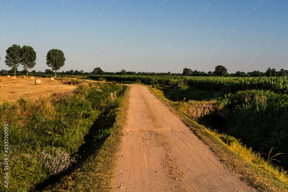 Naklejka premium Milan, Italy - panorama in the countryside