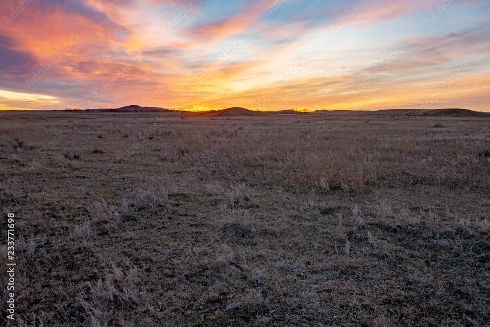 North Dakota sunset