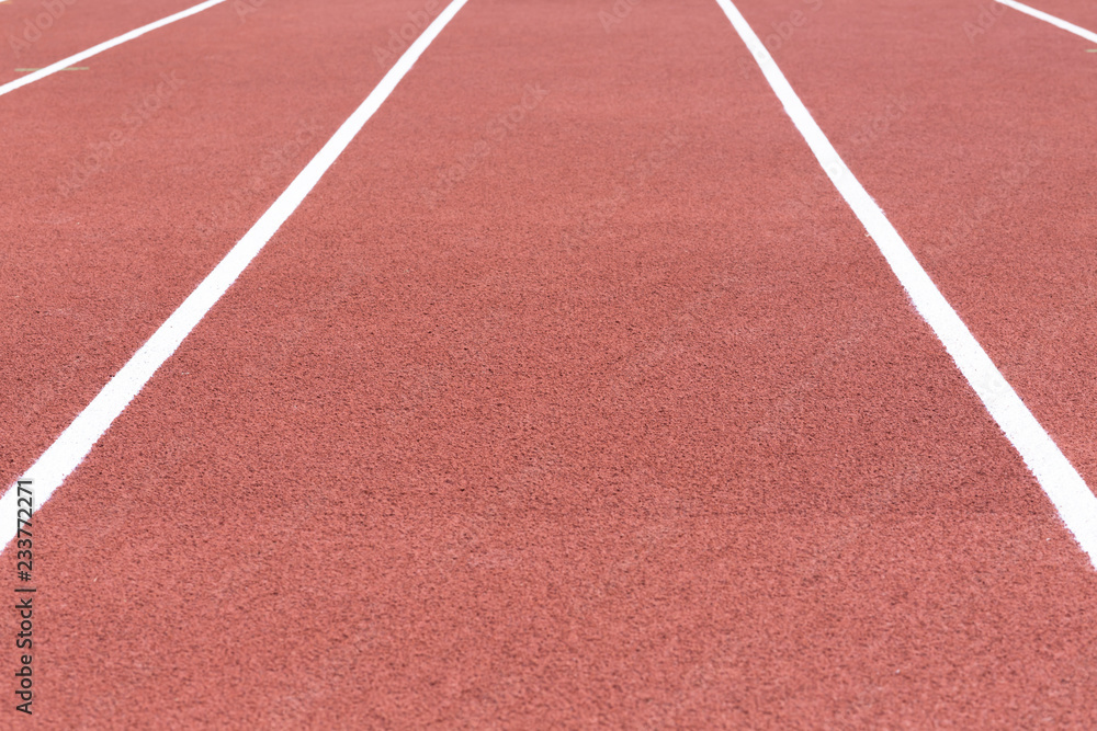 Red Running Track