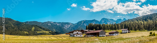 Hi-Res stitched alpine panorama at Steinberg near the Achensee