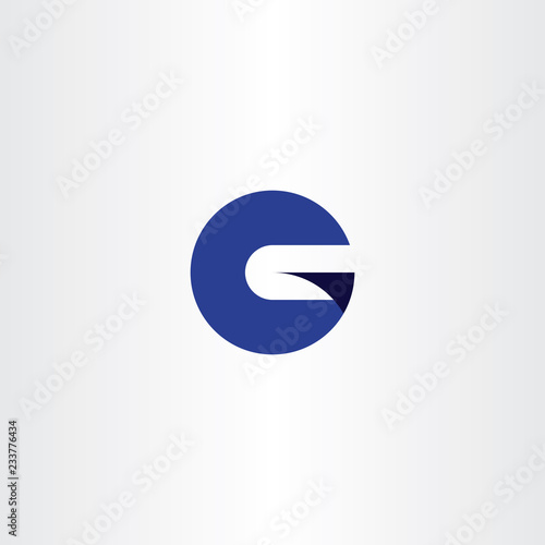 Free Download blue g logo circle symbol logotype vector - GFXLoad