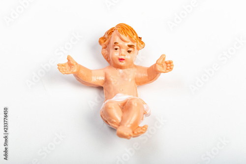 Obraz na płótnie Gesù Bambino su sfondo bianco