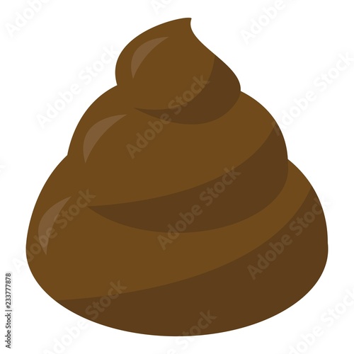 Shit icon. Isometric of shit vector icon for web design isolated on white background