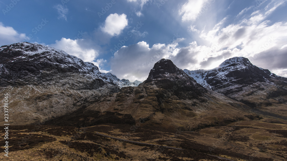 Hiking in the Glen Coe, Scotland Hiking in the Glen Coe, Scotland