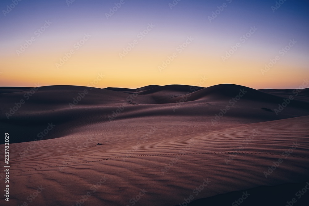 Desert before sunrise
