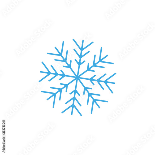 Snowflake icon sign