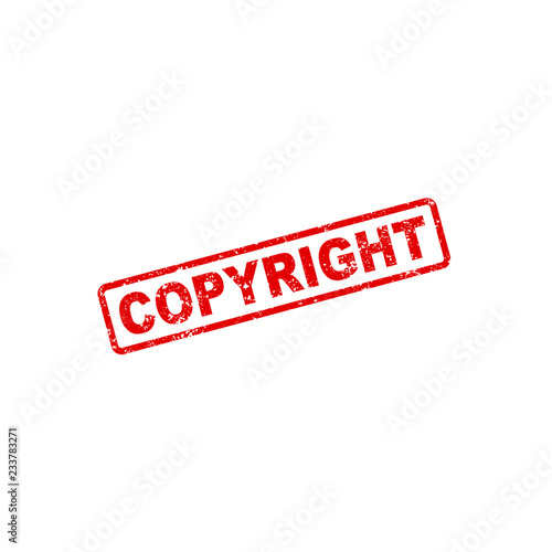 Copyright stamp sign
