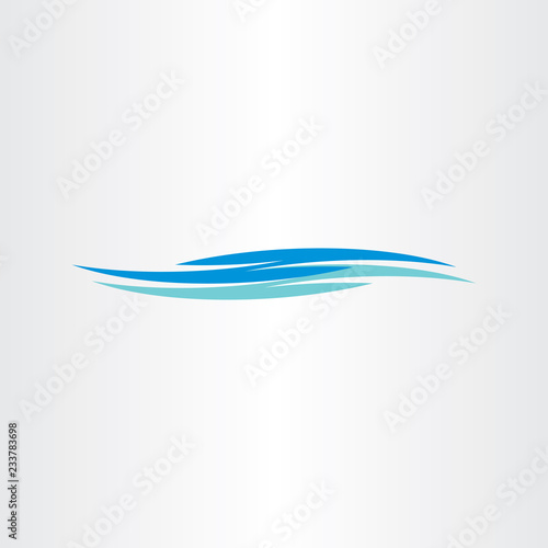 river flowing water waves logo icon