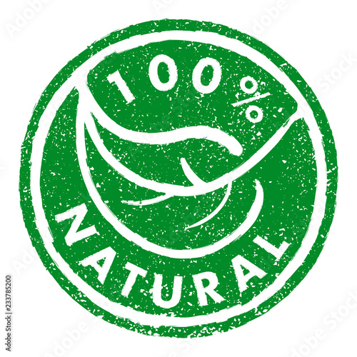 100% NATURAL rubber stamp grunge style