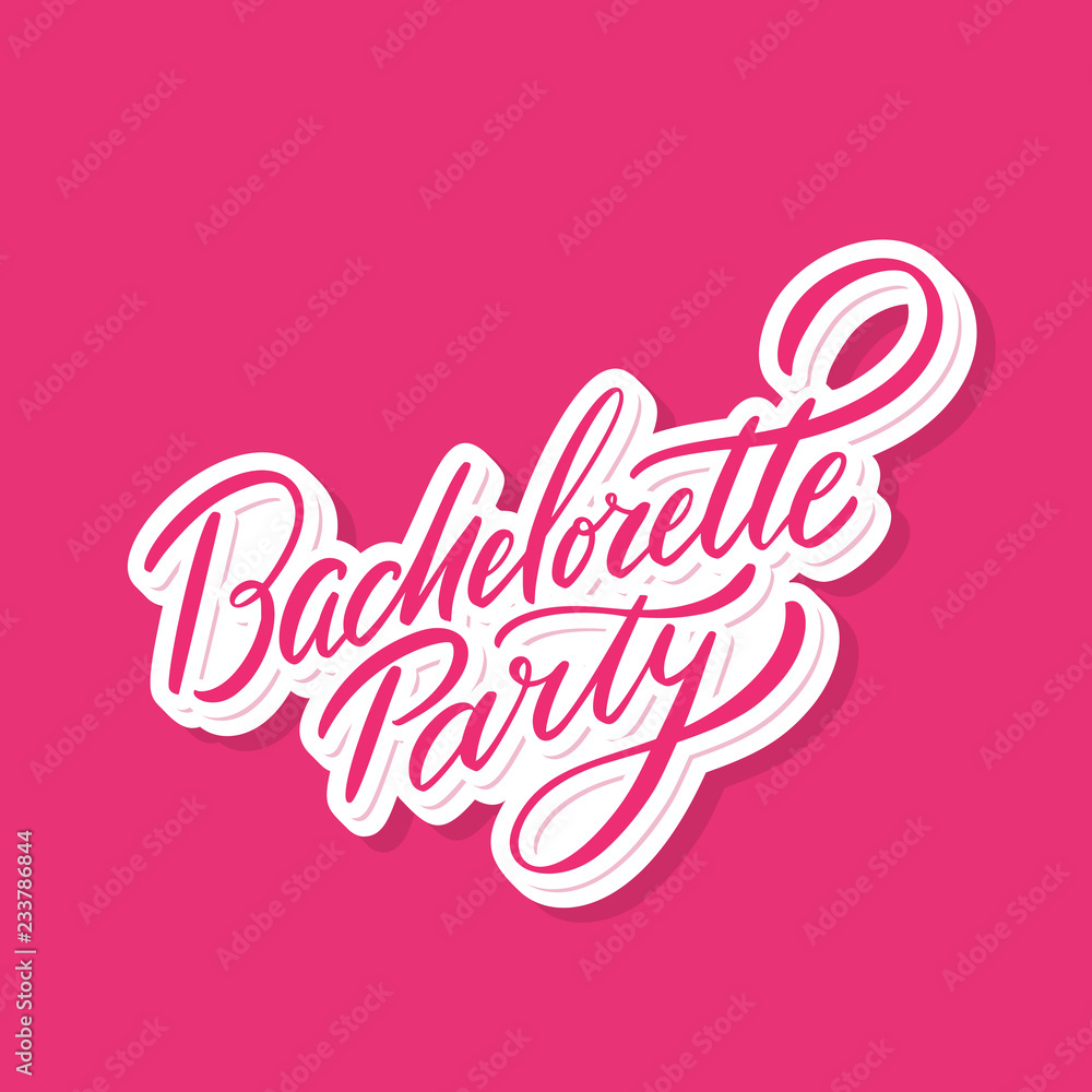Bachelorette Party. Vector lettering. Bachelorette Party. Vector lettering.