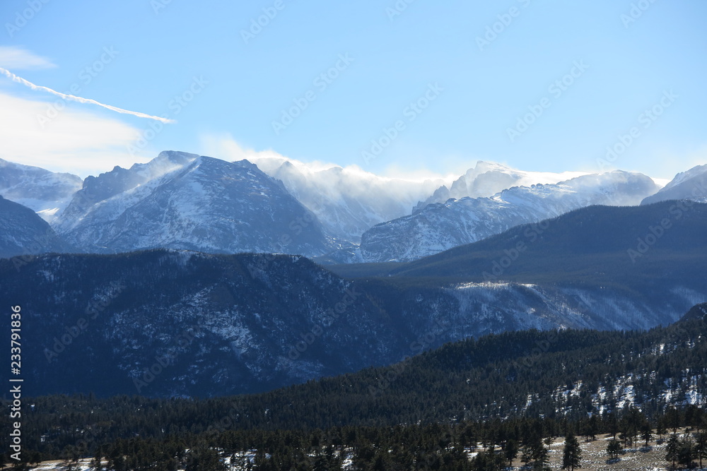 mountains and lake