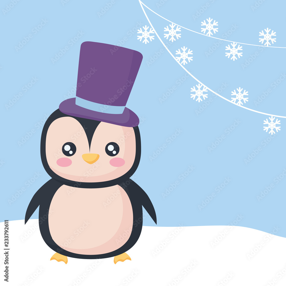 Christmas penguin design Christmas penguin design