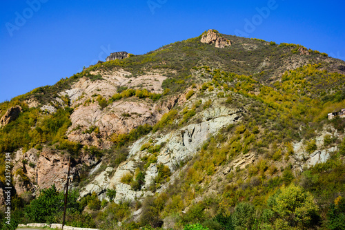 Beautiful autumn landscape with mountains and forest, Armenia © vahanabrahamyan