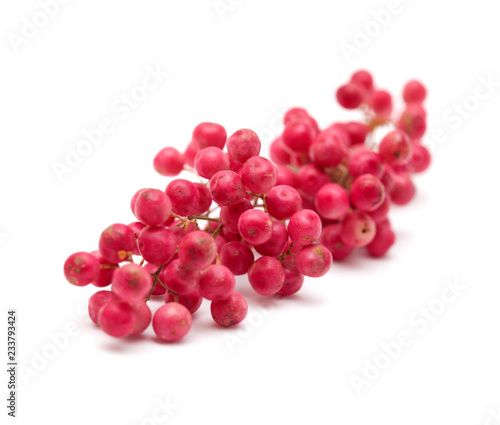 cluster of pink peppercorns photo