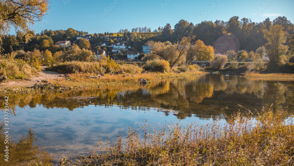 Beautiful autumn view near Pleinting-Bavaria-Germany Beautiful autumn view near Pleinting-Bavaria-Germany