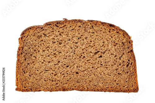 black bread isolated