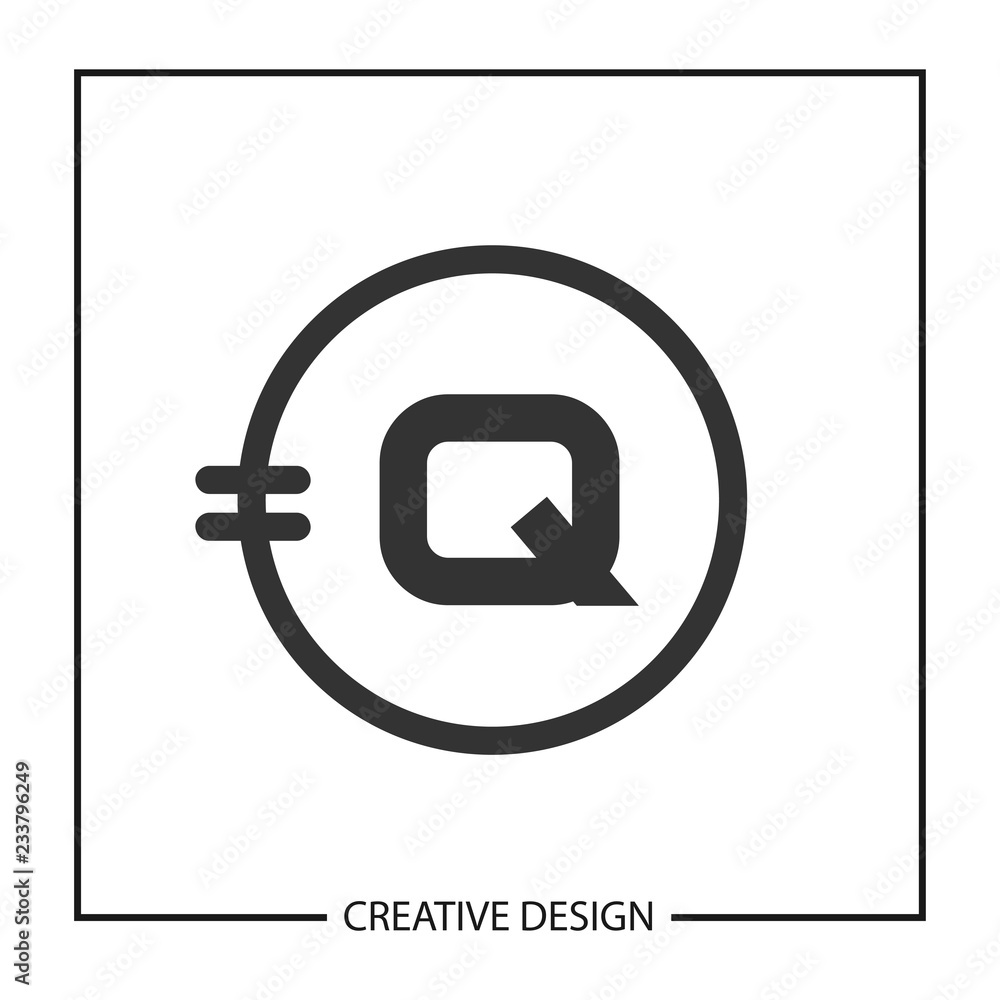 Obraz premium Initial Letter Q Logo Template Vector Design