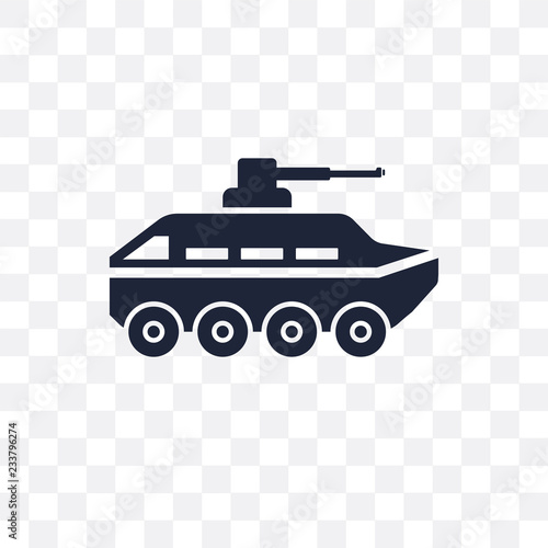 Armored Vehicle transparent icon. Armored Vehicle symbol design from Army collection. Simple element vector illustration. Can be used in web and mobile.