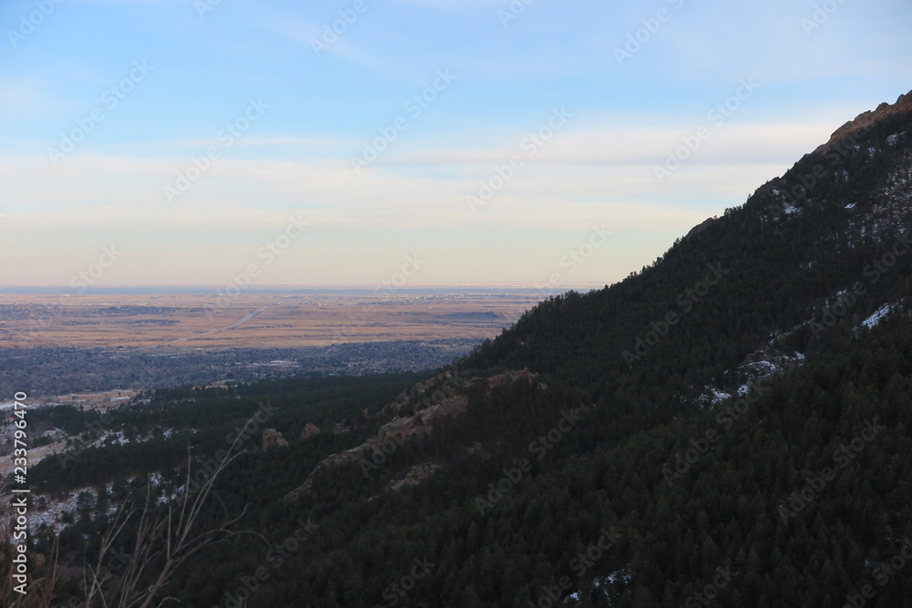 Fototapeta premium view of mountains