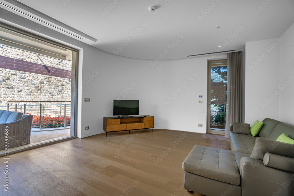 Interior of light spacious living room in a luxury villa Interior of light spacious living room in a luxury villa
