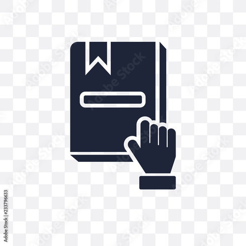 Pledge transparent icon. Pledge symbol design from Army collection. Simple element vector illustration. Can be used in web and mobile.