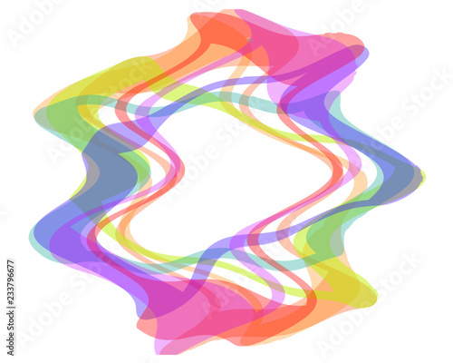 creative multicolored amorphous abstraction