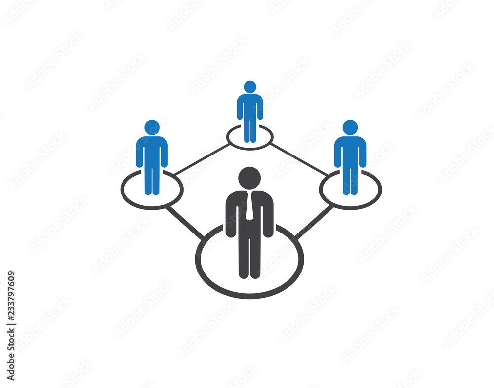 B2B Networking icon or business people networking icon B2B Networking icon or business people networking icon