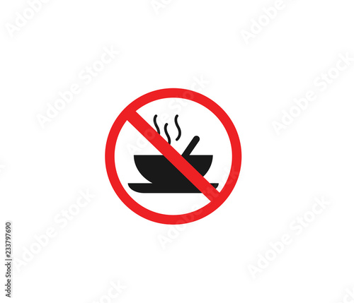 Not hot food icon