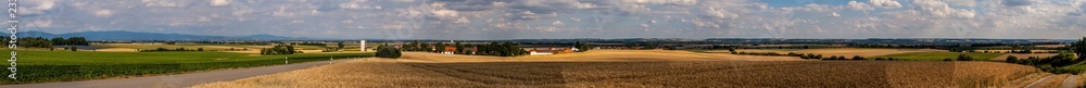 Stitched High-resolution panorama near Kleinpinning-Bavaria-Germany Stitched High-resolution panorama near Kleinpinning-Bavaria-Germany