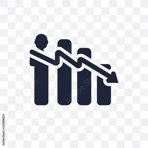 Attrition transparent icon. Attrition symbol design from Time managemnet collection. Simple element vector illustration. Can be used in web and mobile.