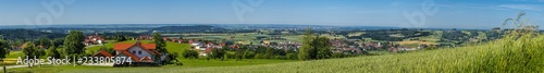 Stitched High-resolution panorama near Windberg-Bavaria-Germany